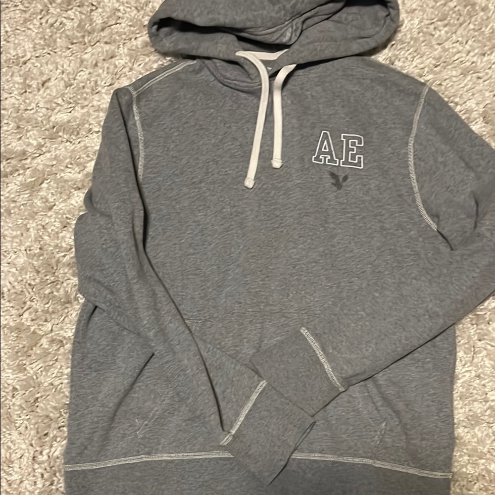 American Eagle Outfitters Men's Grey Hoodie